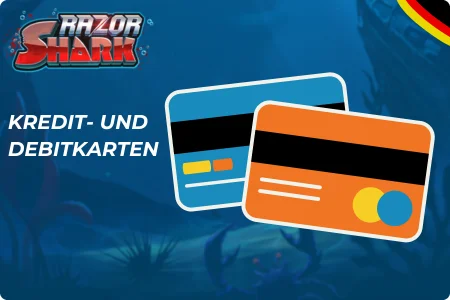 Razor Shark Kredit- und Debitkarten
